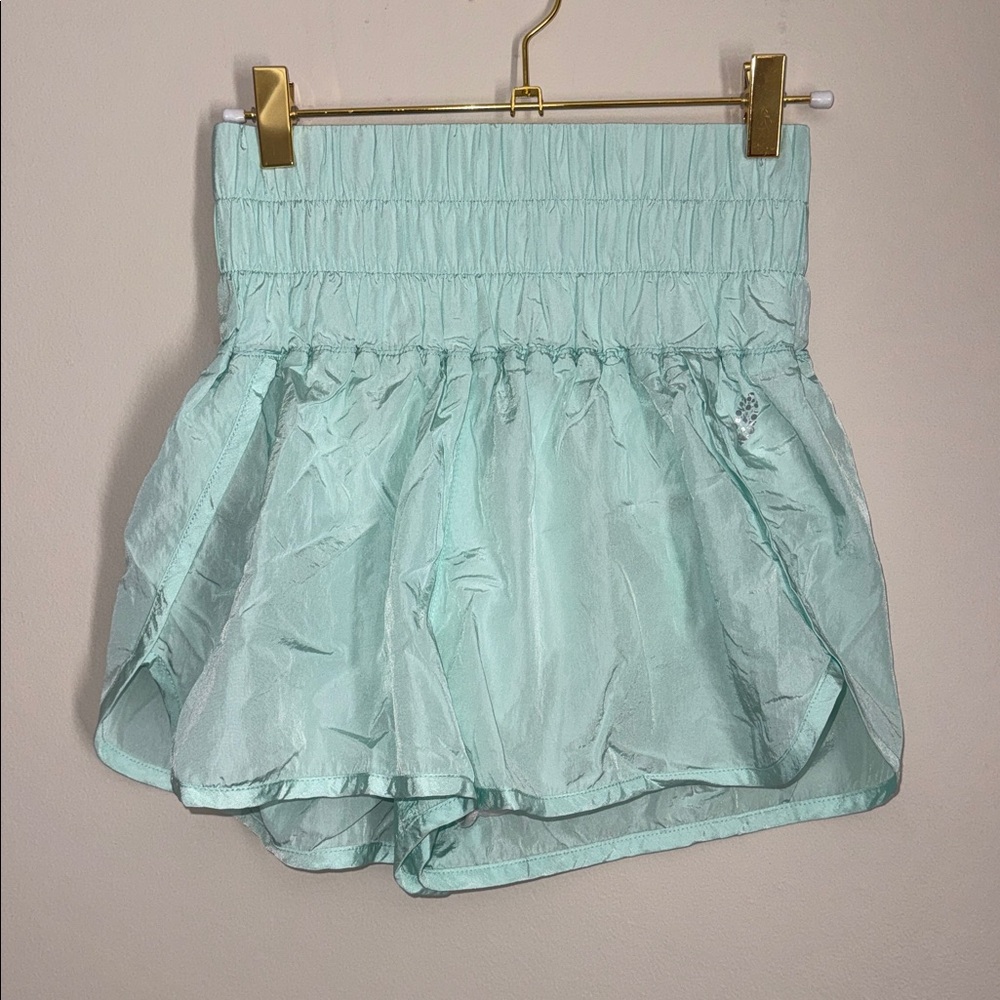 Free People Movement The Way Home Shorts Small S Running Athleisure MINT GREEN